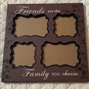 “Friends are the family you choose” photo frame